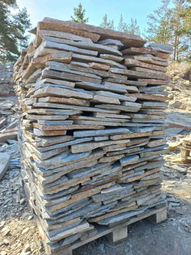 Плитняк златолит серебристый для цоколя, отмостки купить в Вологодской области