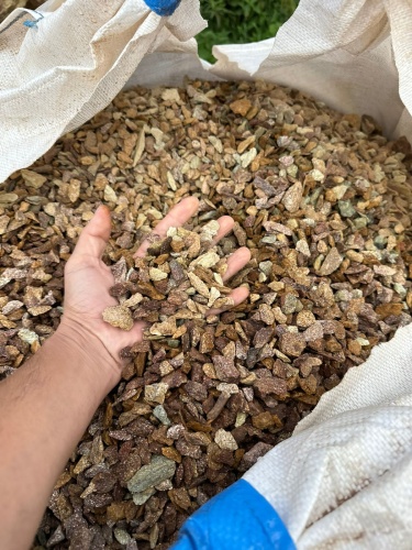 Златолит персиковый декоративная каменная крошка купить в Вологодской области