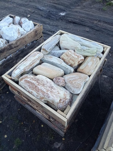 Златолит жёлтый, жёлто-зелёный глыбки и валуны для ланшафтного дизайна купить в Вологодской области